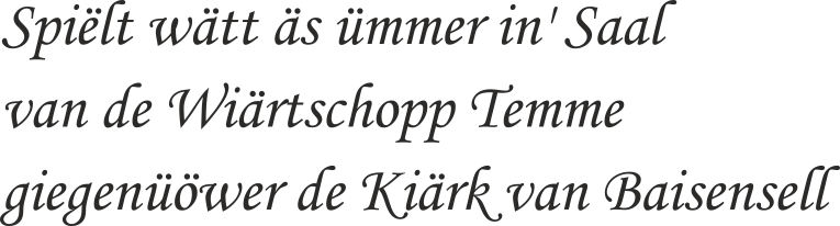 ort schrift